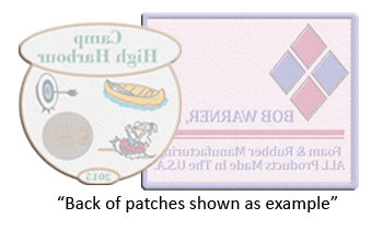 Iron on Backing from FactoryDirectPatches.com